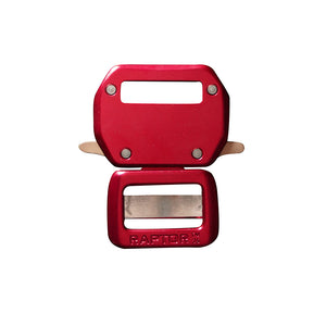ADF-220-25-LE-RED-BLANK   RAPTOR™  1.0" CUSTOMIZATION  LONG EAR  BUCKLE  RED