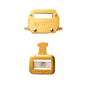 ADF-220-25-LE-GLD   RAPTOR™  1.0" LONG EAR BUCKLE  GOLD