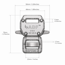 画像をギャラリービューアに読み込む, ADF-220-25-LE-BLK RAPTOR™ 1.0インチ ロングイヤーバックル ブラック