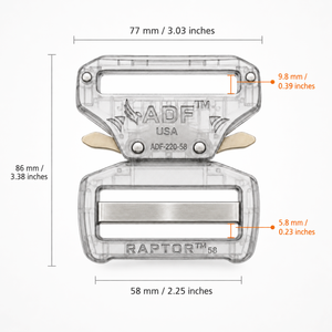 あつし23 RAPTOR2 DUOFLEX 手渡し限定 大幅値下げ ADF-220-58-BLK RAPTOR™ 2.25
